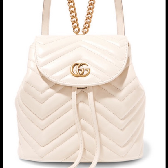 Gucci Handbags - Gucci MARMONT LEATHER BACKPACK